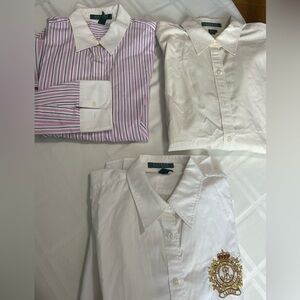 2 Ralph Lauren button downs (bottom one sold already!)